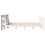 VidaXL vidaXL Bookcase Bed without Mattress White 135x190 cm Double Solid Wood Pine 5