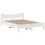 VidaXL vidaXL Bed Frame without Mattress White 150x200 cm King Size Solid Wood Pine 5