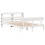 VidaXL vidaXL Bed Frame with Headboard White 150x200 cm King Size Solid Wood Pine 3