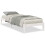 VidaXL vidaXL Extra Long Bed Frame without Mattress White 90x220 cm Solid Wood Pine 2