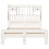 VidaXL vidaXL Bookcase Bed without Mattress White 135x190 cm Double Solid Wood Pine 4