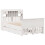 VidaXL vidaXL Bookcase Bed without Mattress White 135x190 cm Double Solid Wood Pine 3