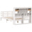 VidaXL vidaXL Bookcase Bed without Mattress White 135x190 cm Double Solid Wood Pine 6