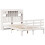 VidaXL vidaXL Bookcase Bed without Mattress White 135x190 cm Double Solid Wood Pine 3