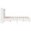 VidaXL vidaXL Bookcase Bed without Mattress White 135x190 cm Double Solid Wood Pine 5