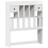 VidaXL vidaXL Bed Frame without Mattress White 75x190 cm Small Single Solid Wood Pine 6