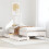 VidaXL vidaXL Bed Frame Home Bed Base White 75x190 cm Small Single Solid Wood Pine 1