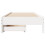 VidaXL vidaXL Bed Frame Home Bed Base White 75x190 cm Small Single Solid Wood Pine 4