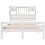 VidaXL vidaXL Bookcase Bed without Mattress White 135x190 cm Double Solid Wood Pine 4
