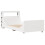 VidaXL vidaXL Bed Frame with Headboard White 75x190 cm Small Single Solid Wood Pine 3