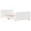 VidaXL vidaXL Bed Frame with Headboard White 75x190 cm Small Single Solid Wood Pine 5