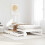 VidaXL vidaXL Bed Frame without Mattress White 75x190 cm Small Single Solid Wood Pine 1