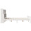 VidaXL vidaXL Bookcase Bed without Mattress Bed Frame White King Size Solid Wood Pine 5