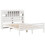 VidaXL vidaXL Bookcase Bed without Mattress Bed Frame White King Size Solid Wood Pine 3