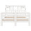 VidaXL vidaXL Bookcase Bed without Mattress Bed Base White King Size Solid Wood Pine 4