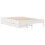 VidaXL vidaXL Bed Frame Home Bed Base White 120x190 cm Small Double Solid Wood Pine 3