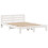 VidaXL vidaXL Bookcase Bed without Mattress Bed Base White King Size Solid Wood Pine 5