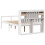 VidaXL vidaXL Bookcase Bed without Mattress White 135x190 cm Double Solid Wood Pine 6
