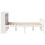 VidaXL vidaXL Bookcase Bed without Mattress White 135x190 cm Double Solid Wood Pine 5