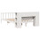 VidaXL vidaXL Bookcase Bed without Mattress Bed Base White King Size Solid Wood Pine 6