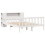 VidaXL vidaXL Bookcase Bed without Mattress Bed Base White King Size Solid Wood Pine 3
