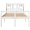 VidaXL vidaXL Bookcase Bed without Mattress White 135x190 cm Double Solid Wood Pine 4