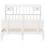 VidaXL vidaXL Bookcase Bed without Mattress Bed Base White King Size Solid Wood Pine 4