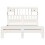 VidaXL vidaXL Bookcase Bed without Mattress Bed Frame White King Size Solid Wood Pine 4