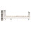 VidaXL vidaXL Bookcase Bed without Mattress Bed Base White King Size Solid Wood Pine 5