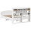 VidaXL vidaXL Bookcase Bed without Mattress Bed Base White King Size Solid Wood Pine 6