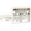 VidaXL vidaXL Bookcase Bed without Mattress Bed Frame White King Size Solid Wood Pine 6