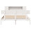 VidaXL vidaXL Bookcase Bed without Mattress Bed Base White King Size Solid Wood Pine 4