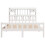 VidaXL vidaXL Bookcase Bed without Mattress Bed Base White King Size Solid Wood Pine 4
