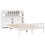 VidaXL vidaXL Bookcase Bed without Mattress Bed Base White King Size Solid Wood Pine 3