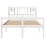 VidaXL vidaXL Bookcase Bed without Mattress Bed Base White King Size Solid Wood Pine 4