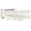 VidaXL vidaXL Bookcase Bed without Mattress Bed Base White King Size Solid Wood Pine 3