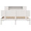 VidaXL vidaXL Bookcase Bed without Mattress Bed Base White King Size Solid Wood Pine 4