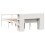 VidaXL vidaXL Bookcase Bed without Mattress Bed Base White King Size Solid Wood Pine 6
