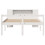 VidaXL vidaXL Bookcase Bed without Mattress Bed Base White King Size Solid Wood Pine 4