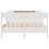 VidaXL vidaXL Bookcase Bed without Mattress Bed Base White King Size Solid Wood Pine 4