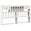 VidaXL vidaXL Bookcase Bed without Mattress Bed White Super King Solid Wood Pine 6