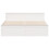 VidaXL vidaXL Bed Frame without Mattress with Headboard White 200x200 cm Solid Wood Pine 4