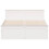 VidaXL vidaXL Bed Frame without Mattress&Headboard White 140x200 cm Solid Wood Pine 4