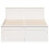VidaXL vidaXL Bed Frame without Mattress&Headboard White 120x200 cm Solid Wood Pine 4