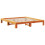 VidaXL vidaXL Bed Frame without Mattress Bed Wax Brown Super King Solid Wood Pine 4