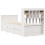 VidaXL vidaXL Bookcase Bed without Mattress Bed White Small Single Solid Wood Pine 6