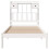 VidaXL vidaXL Bookcase Bed without Mattress Bed White Small Single Solid Wood Pine 4
