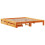 VidaXL vidaXL Bed Frame without Mattress Bed Wax Brown Super King Solid Wood Pine 3