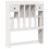 VidaXL vidaXL Bookcase Bed without Mattress Bed White Small Single Solid Wood Pine 6