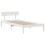 VidaXL vidaXL Bookcase Bed without Mattress Bed White Small Single Solid Wood Pine 5